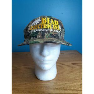 Vintage Bear Electric Petersburg Alaska Mesh Snapback Trucker Camo